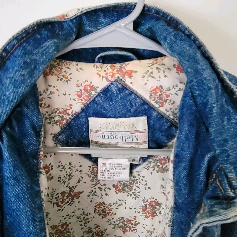 Vintage Country Rose Denim Jacket - Picture 6 of 6